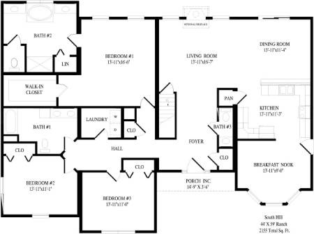 South Hill Modular Home Floor Plan First Floor